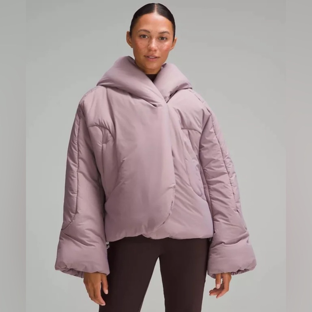 lululemon hooded insulated wrap jacket size 2